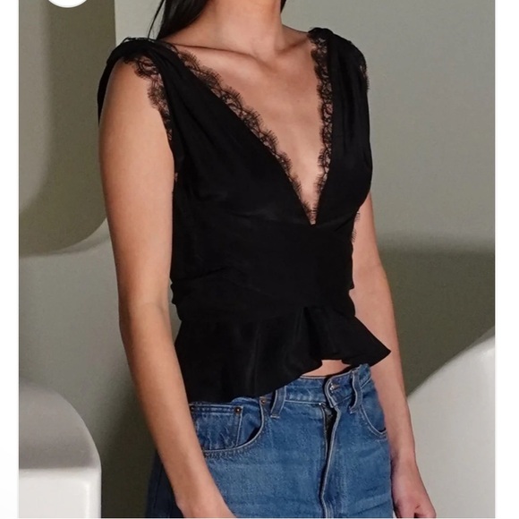 Azeeza Frida Charmeuse Top - Picture 3 of 4